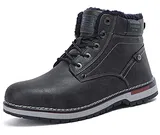 Schwarze Stiefeletten aus Fell image