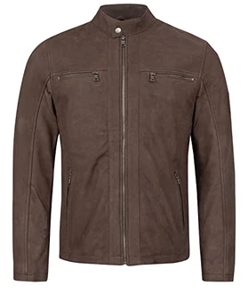 Rock Creek Herren Lederjacke Biker Jacke Echtleder (H-180)