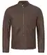 Rock Creek Herren Lederjacke Biker Jacke Echtleder Wildlederjacke Leder Jacken Herrenjacke Stehkragen Winterjacke Übergangsjacke H-290 Dunkelbraun L