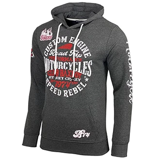 Baxboy Herren Pullover Hoodie Sweatjacke Longsleeve Sweatshirt Jacke Langarm Kapuzenpullover Hoody Sweater (2628) Anthrazit/Weiß Baxboy Herren Pullover Hoodie Sweatjacke Longsleeve Sweatshirt Jacke Langarm Kapuzenpullover Hoody Sweater (2628) Anthrazit/Weiß