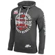 Baxboy Herren Pullover Hoodie Sweatjacke Longsleeve Sweatshirt Jacke Langarm Kapuzenpullover Hoody Sweater 2628, Farbe:Anthrazit/Weiß, Größe:M