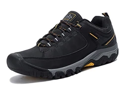 AX BOXING Wanderhalbschuhe Herren Trekkingschuhe Walking Schuhe Outdoor Sneaker Winterstiefel Winterboots Schneestiefel  Schwarz