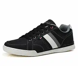Freizeitschuhe Sneaker Herren Walkingschuhe Mode Schuhe Leichte Sportschuhe Größe 41-46 (BSchwarzY,41)
