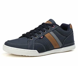 Freizeitschuhe Sneaker Herren Walkingschuhe Mode Schuhe Leichte Sportschuhe Größe 41-46 (BBlauY,43)