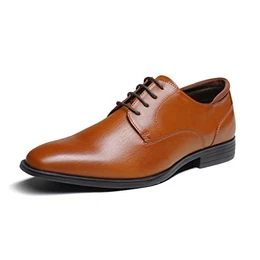 Herren Anzugschuhe Derby Schnürschuhe Business Schuhe Formale Moderne Klassische,Size 41,Braun 1