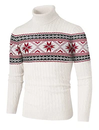 Herren Pullover Rollkragen Turtleneck Strickpullover Stehkragen Sweater Warme Pullover Feinstrick Rollkragenpullover