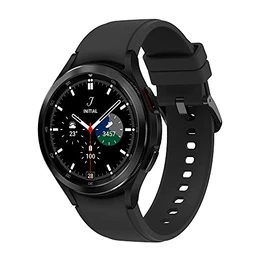 Galaxy Watch4 Classic, Runde Bluetooth Smartwatch, Wear OS, drehbare Lünette, Fitnessuhr, Fitness-Tracker, 46 mm, Black inkl. 36 Monate Herstellergarantie [Exkl. bei Amazon]