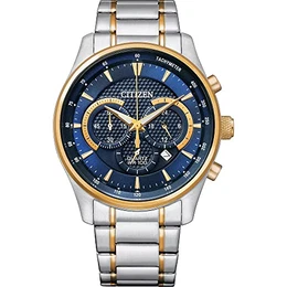 Herren Analog Quarz Uhr mit Edelstahl Armband AN8194-51L