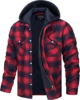 TACVASEN Herren Kapuzen Holzfällerjacke TACVASEN Herren Kapuzen Holzfällerjacke