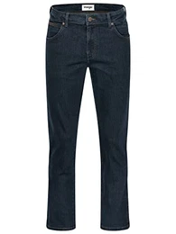 Herren Texas Stretch Jeans Herrenjeans Regular Fit Authentic Straight (W32/L32, Blue Black)