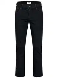 Herren Texas Stretch Jeans Herrenjeans Regular Fit Authentic Straight (W44/L32, Black Overdye)