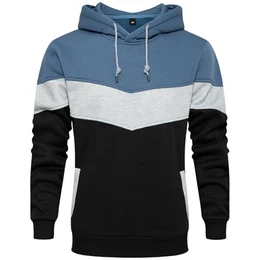 Herren Hoodie, Herren Sweatshirt Jacken Unisex Pullover Long Sleeve Kapuzenpullover.(Blau, M)