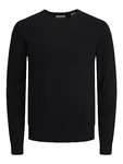 Jack & Jones Sweatshirt JJEEMIL KNIT CREW NECK Schwarz