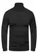 Rello & Reese Herren Rollkragenpullover Strick-Pullover Rolli Sweatshirt Feinstrick 22289 [Schwarz,