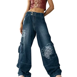 Generisch Winter Jeans Damen High Waist Thermo Jeans