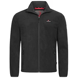 22C12 Badus Herren Fleece Jacke Schwarz Gr. XXL