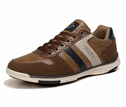 Freizeitschuhe Herren Sneaker Walkingschuhe Berufsschuhe Wanderschuhe Trainers Größe 41-46 (Braun-X1352, Numeric_43)