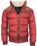 Geographical Norway Winterjacke Designer Herren Stepp Jacke [GeNo-31] Dk.Red (GeNo-31)