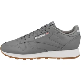 Herren Classic Leather Sneaker, Pure Grey 5/Ftwr White Rubber Gum-03, 43 EU