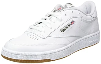 Reebok Unisex Club C 85 Gymnastikschuhe Weiß/Army Green