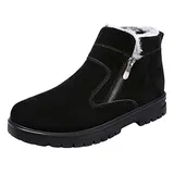 Schwarze Stiefeletten mit Reißverschluss image