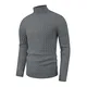 Hisir Rollkragenpullover Herren Klassischer Pullover Herren Warmer Winter Slim Fit Strickpullover Pulli Männer Bequem Weich Strick-Pulli für Männer mit Rollkragen (09 Grau, M)
