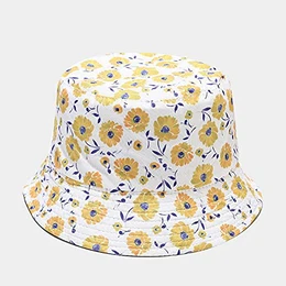 NA Fischerhut Baseballmütze Zwei Seite Reversible Chrysantheme Eimer Hut Angeln Caps Frauen Männer Hip Hop Hut Sonnenhut