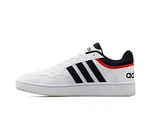 adidas Herren Hoops 3.0 Low Sneakers Weiß/Legend Ink/Leuchtend Rot