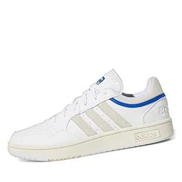 Herren Hoops 3.0 Basketball Shoe, Cloud White/Chalk White/Core Black, 41 1/3 EU