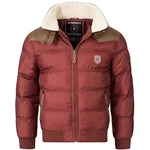 Geographical Norway Herren Steppjacke Amonai Abraham Winterjacke Anorak Dunkelrot