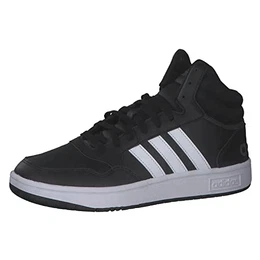 Herren Hoops 3.0 Mid Sneaker, Core Black/Cloud White/Grey, 43 1/3 EU