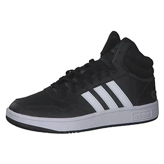 adidas Herren Hoops 3.0 Mid Sneaker Core Black/Cloud White/Grey