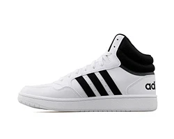 adidas Herren Hoops 3.0 Mid Sneaker Schwarz/Schwarz/Weiß