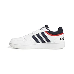 adidas Herren Hoops 3.0 Low Sneakers Weiß/Blau/Rot