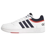 adidas Herren Hoops 3.0 Low Sneakers Ftwr White/Legend Ink/Vivid Red