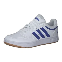 Herren Hoops 3.0 Basketball Shoe, Cloud White/Team Royal Blue/Gum, 41 1/3 EU