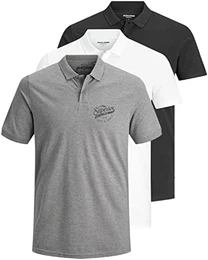 3er Pack Basic Poloshirt Herren (3er Pack Mix 1, M)