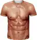 Loveternal Unisex 3D T-Shirt Herren Abs Ugly Shirt Casual Cool Grafik Kurzarm Tops Tees M