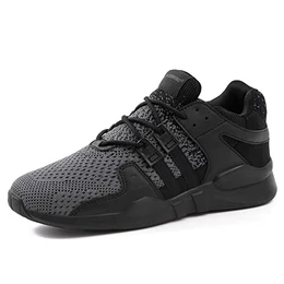Schuhe Sneaker Herren Laufschuhe Damen Leicht Sportschuhe Gym Turnschuhe Outdoor Atmungsaktiv Freizeit Fitnessschuhe, 14SchwarzGrau 41 EU