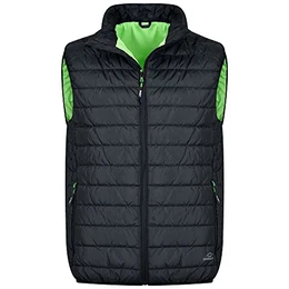 APOLLO Weste Herren Weste Damen Steppweste Herren Steppweste Damen Wasserdichte Outdoor Westen (M, Schwarz/Grün)