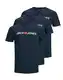 JACK & JONES Herren JJECORP Logo Tee SS Crew Neck Vorteilspack, Navy Blazer/3pcs Navy Blazer, M