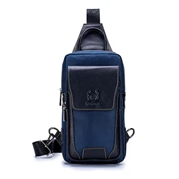 Sport-Brusttasche Kleine Hängetasche aus Leder für Männer Modische und Trendige Crossbody-Tasche Reisen Einkaufen Quadratische Vertikale Handtasche