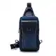 LOONGYOON Sport-Brusttasche Kleine Hängetasche aus Leder für Männer Modische und Trendige Crossbody-Tasche Reisen Einkaufen Quadratische Vertikale Handtasche