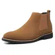 FUNPLUS Chelsea Boots für Herren Herbst Winter Britischer Stil Stiefeletten rutschfeste Kurze Stiefel Lässige Slip-On Stiefel