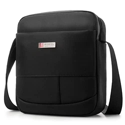 SPAHER Umhängetasche Herren Tasche für iPad Kuriertasche Schwarz