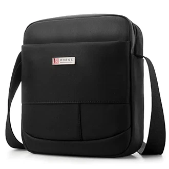 SPAHER Umhängetasche Herren Tasche für iPad Kuriertasche Schwarz