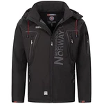 Geographical Norway Herren Softshell Funktions Outdoor Jacke im Bundle mit urbandreamz Beanie Schwarz
