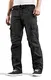 Timezone BenitoTZ Herren Cargohose Benito mit Stoffgürtel (W30/L30, Black)