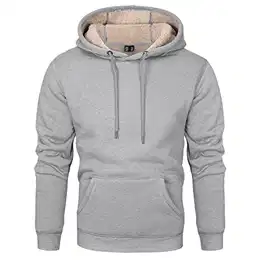 Herren Sweatshirts Sherpa Pullover Kapuzenpullover Schwere Kapuzenpullover für Männer Dicker Fleece Pullover Winter Warme Kapuzenpullove