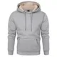 KEFITEVD Herren Sweatshirts Sherpa Pullover Kapuzenpullover Schwere Kapuzenpullover für Männer Dicker Fleece Pullover Winter Warme Kapuzenpullove